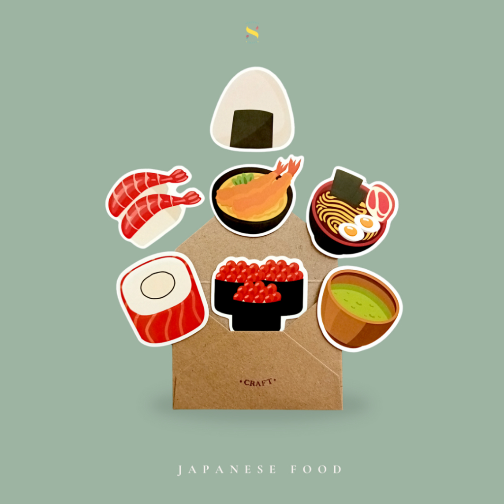 Jual Sticker per pcs Japanese Food | Stiker Aesthetic Cute | Stiker ...