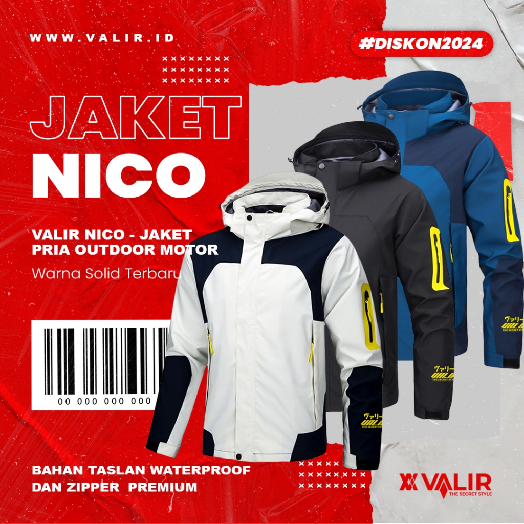 Jual Exlusive Nico - Jaket Outdoor dan Rider Pria Panjang Terkini Model ...