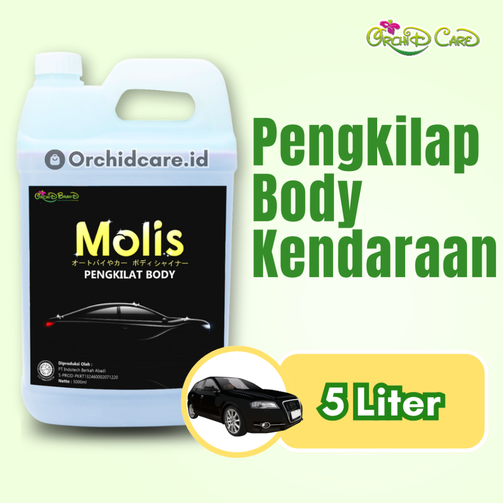 Jual Molis Pengkilap Body Motor dan Mobil Kendaraan 5 Liter | Shopee ...