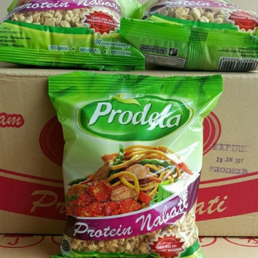 Jual Prodela 1 dus Olahan Kedelai Protein Nabati 250 G isi 24 Prodela ...