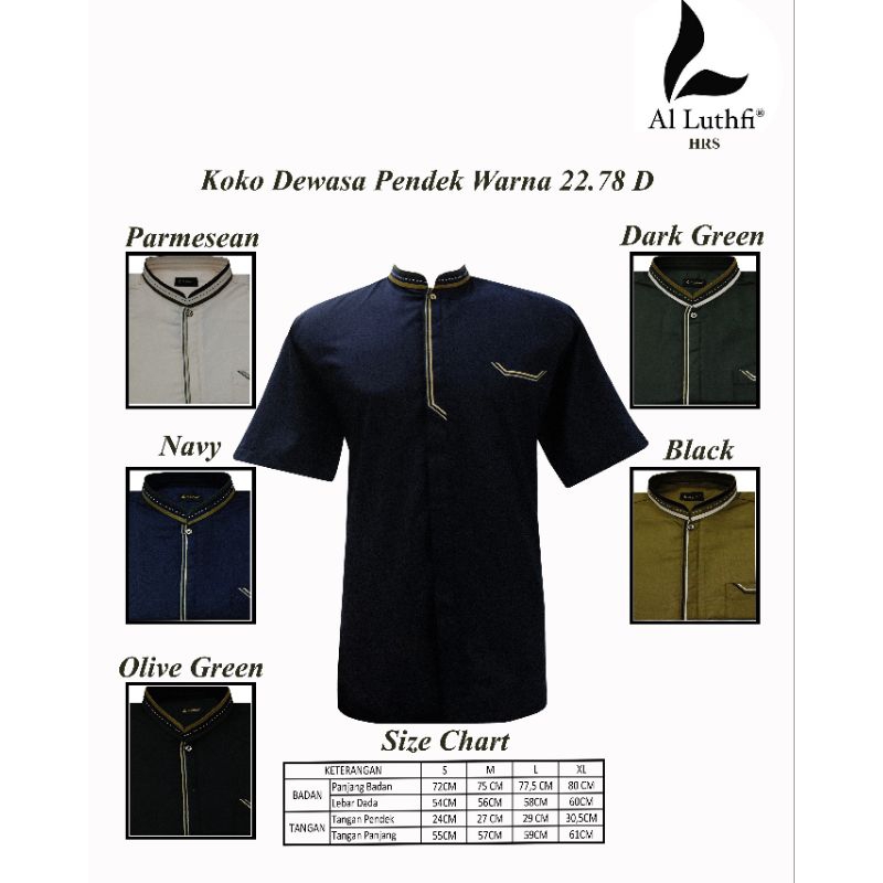 Jual Baju Koko Pakaian Muslim Pria Terbaru AlLuthfi Shopee Indonesia