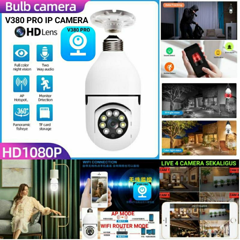 Jual V380 IP CAMERA 2MP FULL HD 1080p CCTV WIRELESS NIGHT MODE TETAP ...