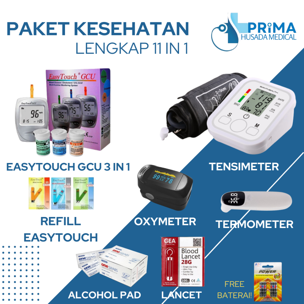 Jual Paket Lengkap Alat Kesehatan Premium 11 In 1 Gcu 3 In 1 Easy