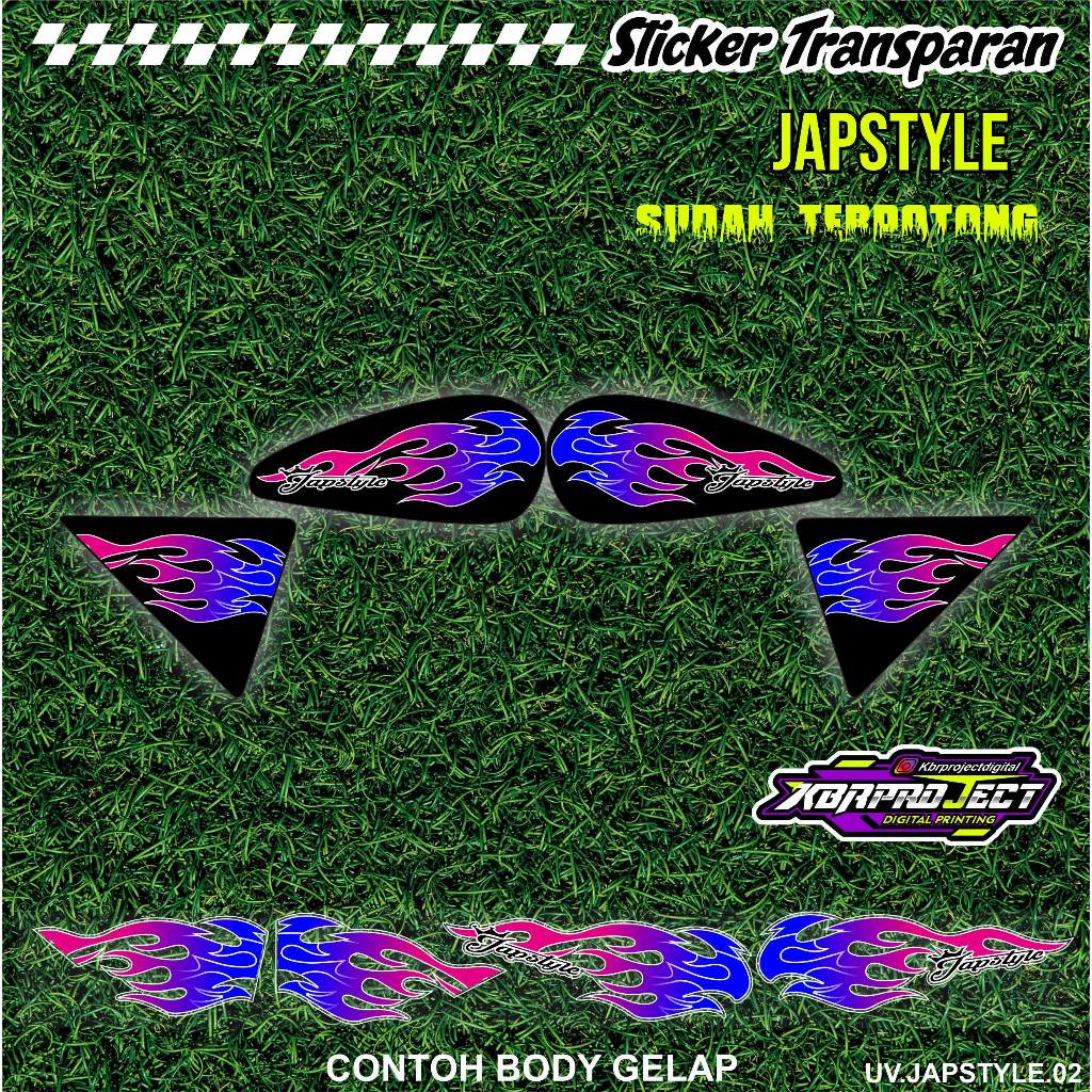 Jual JAPSTYLE STIKER STRIPING TRANSPARAN PREMIUM MOTOR KEREN LIS ...