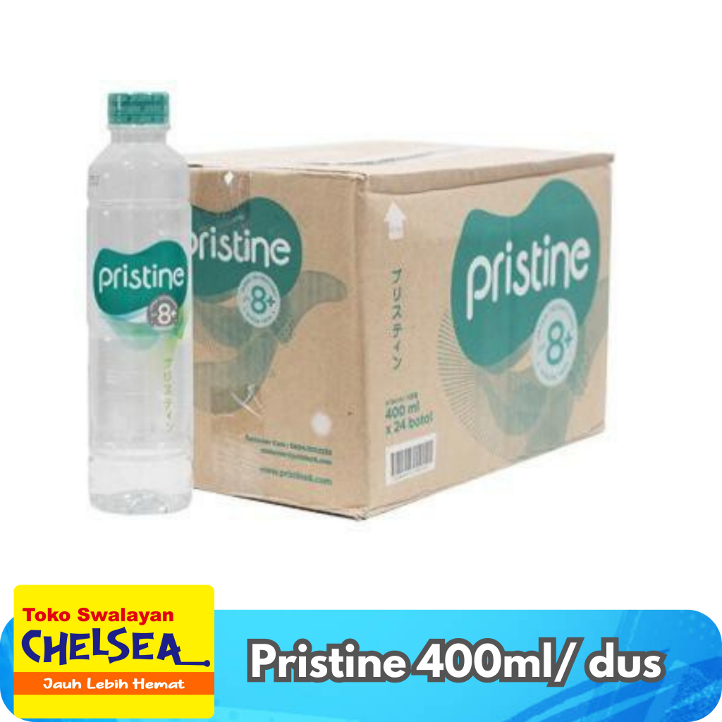 Jual Pristine 8+ Air Mineral 400ml per dus - air minum ph | Shopee ...