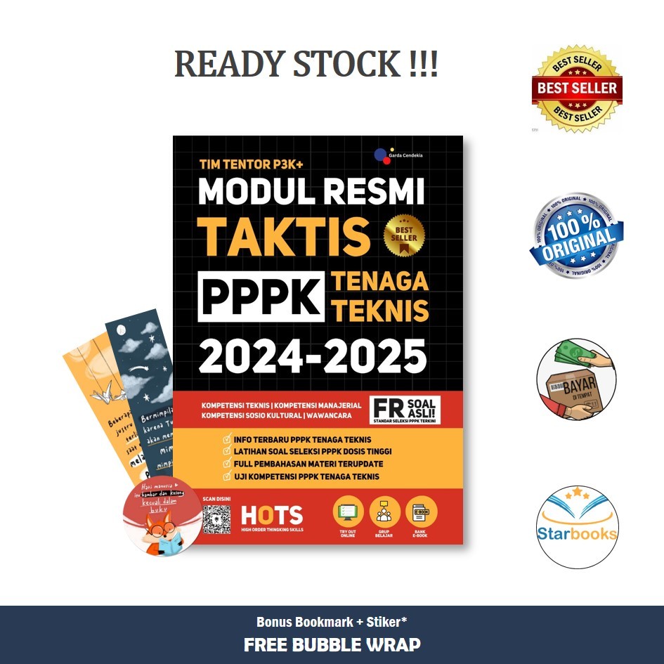 Jual Buku Modul Resmi Taktis PPPK Tenaga Teknis 2024-2025 - Garda ...