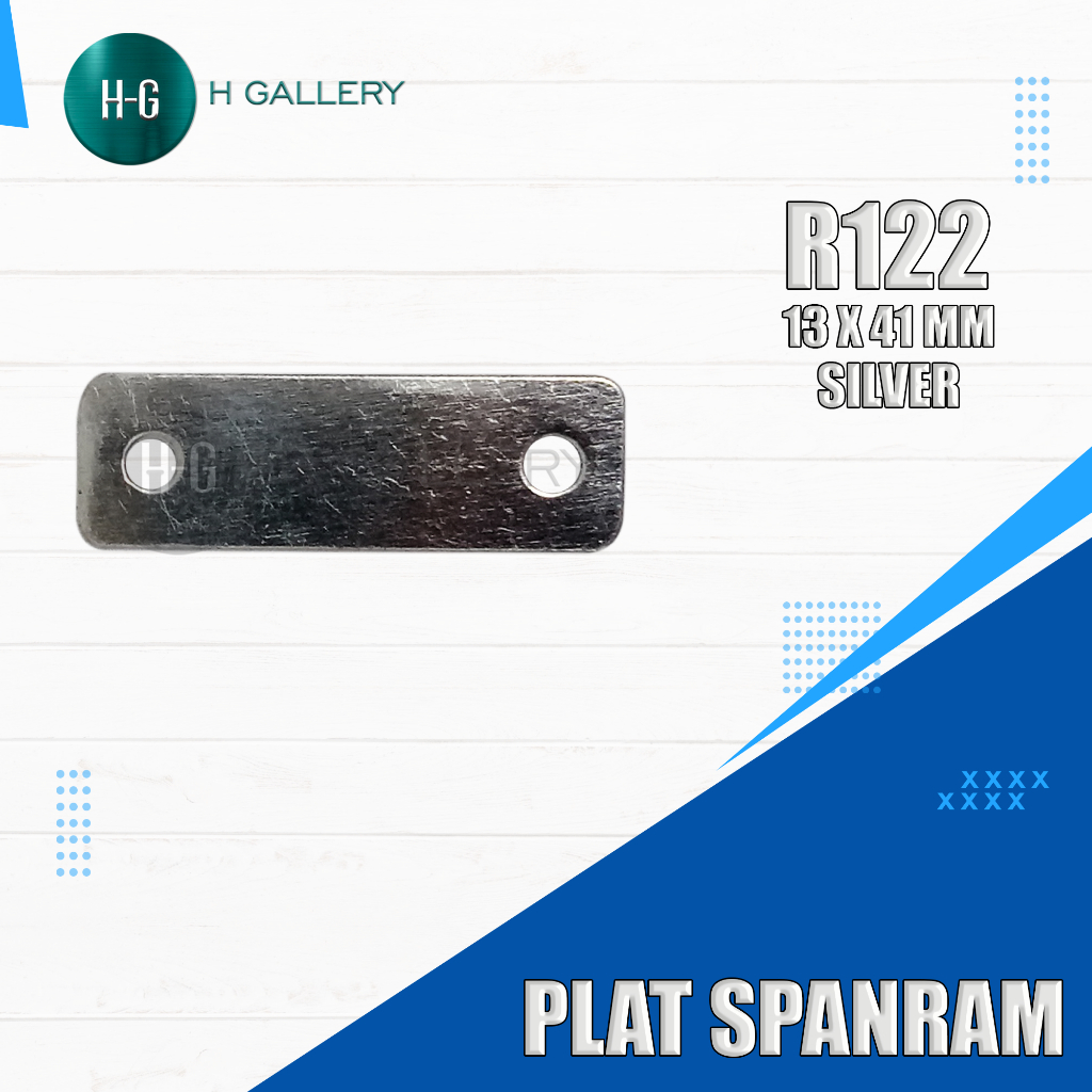 Jual R122 PLAT SPANRAM - 13X41 SILVER *S | Shopee Indonesia