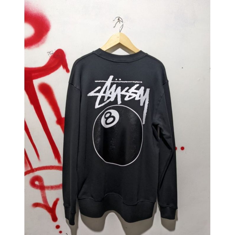 Jual STUSSY CREWNECK 8BALL CREWNECK STUSSY | Shopee Indonesia