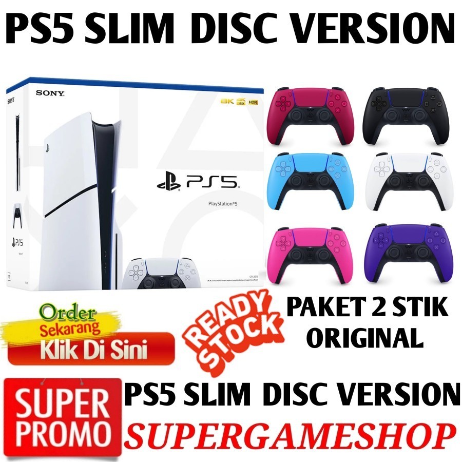 Jual PS5 Console PS5 Slim Disc Version - PS5 Slim Console Digital ...