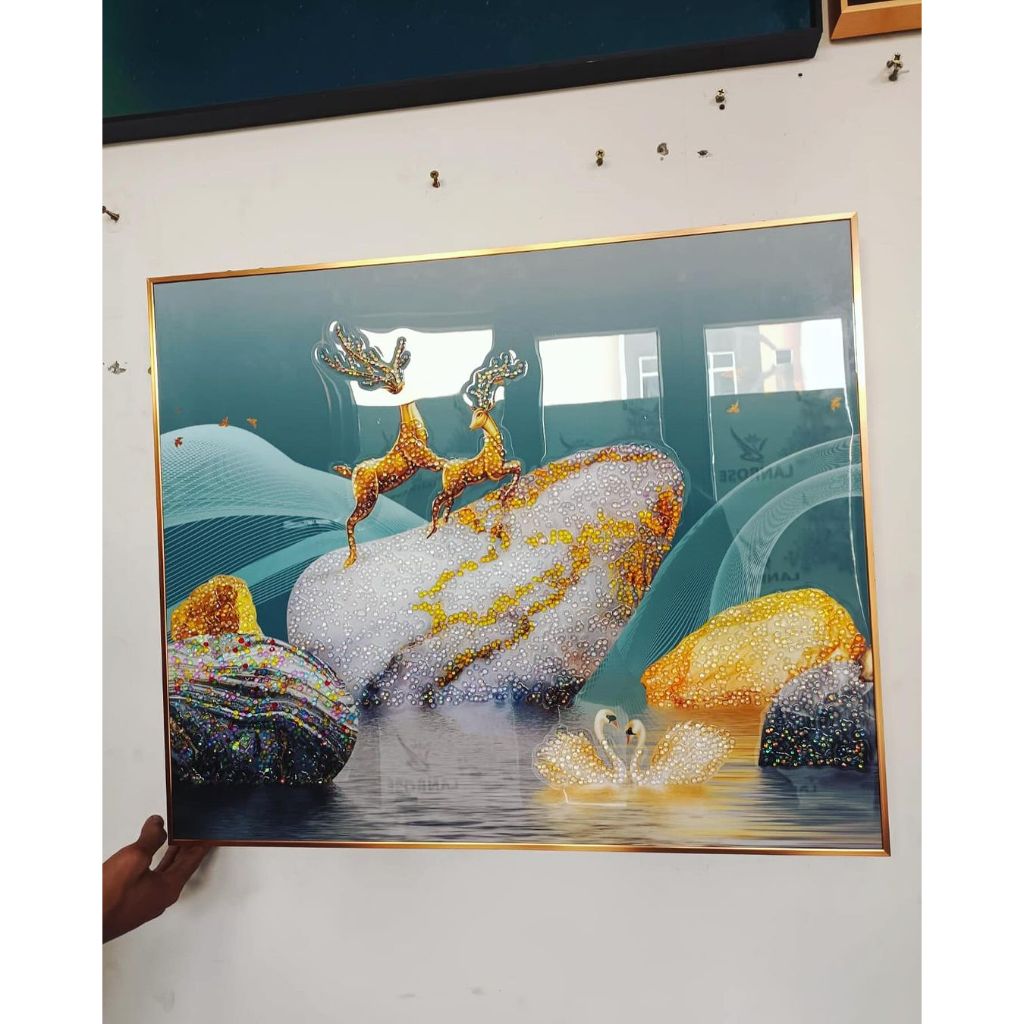 Jual Lukisan Dinding Diamond Painting 5 D Penutup Mcb Bentuk Persegi ...