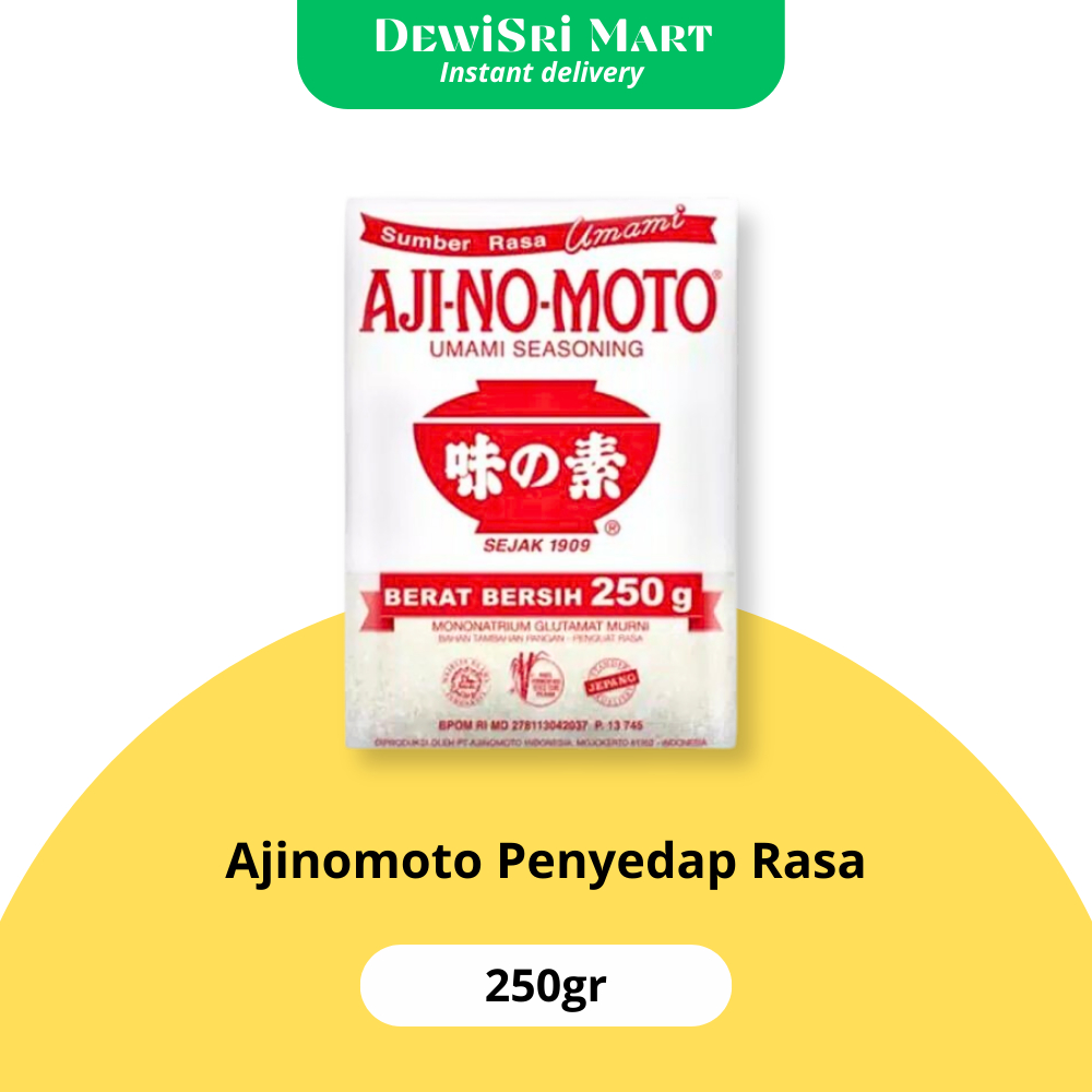 Jual Micin Penyedap Rasa Ajinomoto 250gr - Dewi Sri Mart | Shopee Indonesia