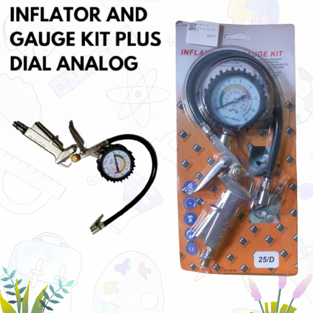 Jual Inflator And Gauge Kit / Alat Ukur Angin Ban 7548 / Inflator Alat ...