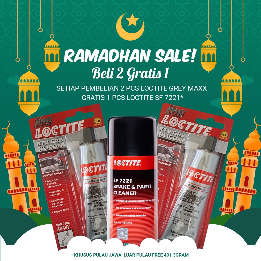 Jual LEM SILICONE RTV TAHAN PANAS TINGGI LOCTITE GREY MAXX 95 GRAM ...