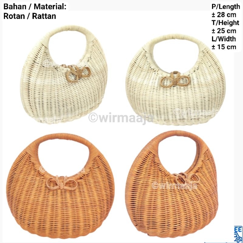 Jual Tas Rotan Bulat model Telor | Shopee Indonesia