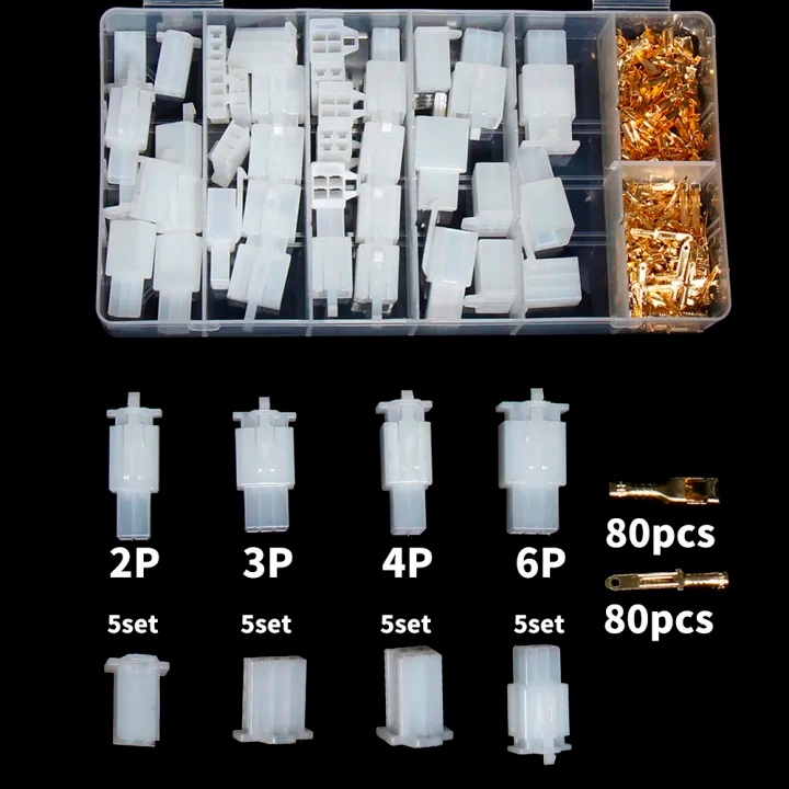 Jual Socket Motor Kecil Konektor Kabel Skun Terminal 2.8mm 200 PCS ...