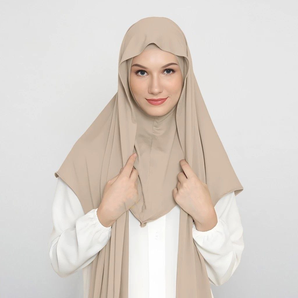 Jual Pashmina Hijab Jersey dagu Tutup Leher Premium Kerudung Pasmina ...