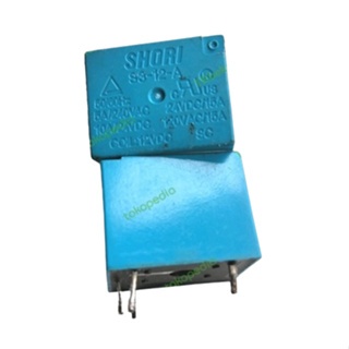 Jual Relay SHORI S3-12-A Relay SPST Coil 12VDC 5A 240Vac / Relay 4 pin ...