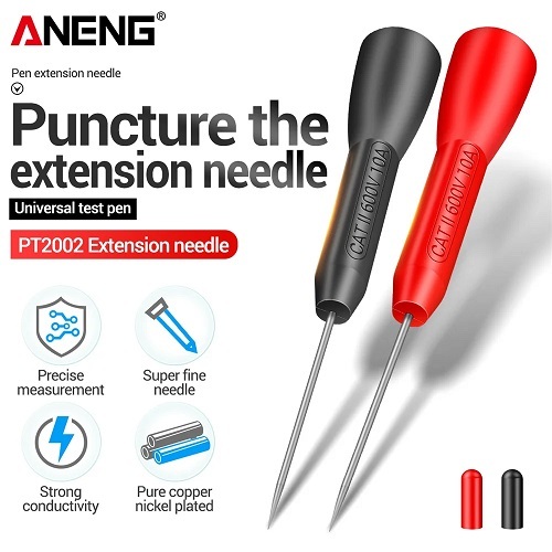Jual Multimeter Test Fluke Needle Micro Pin Jarum Tusuk Kabel Merah ...