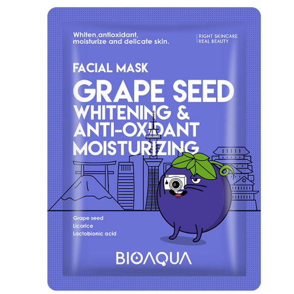 Jual Bioaqua Masker Wajah Cereal Sheet Mask And Biji Buah Face Mask 25ml