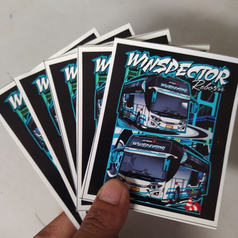 Jual (free Sticker)CETAK STICKER BUSMANIA 5 PCS WINSPECTOR HOLOGRAM ...