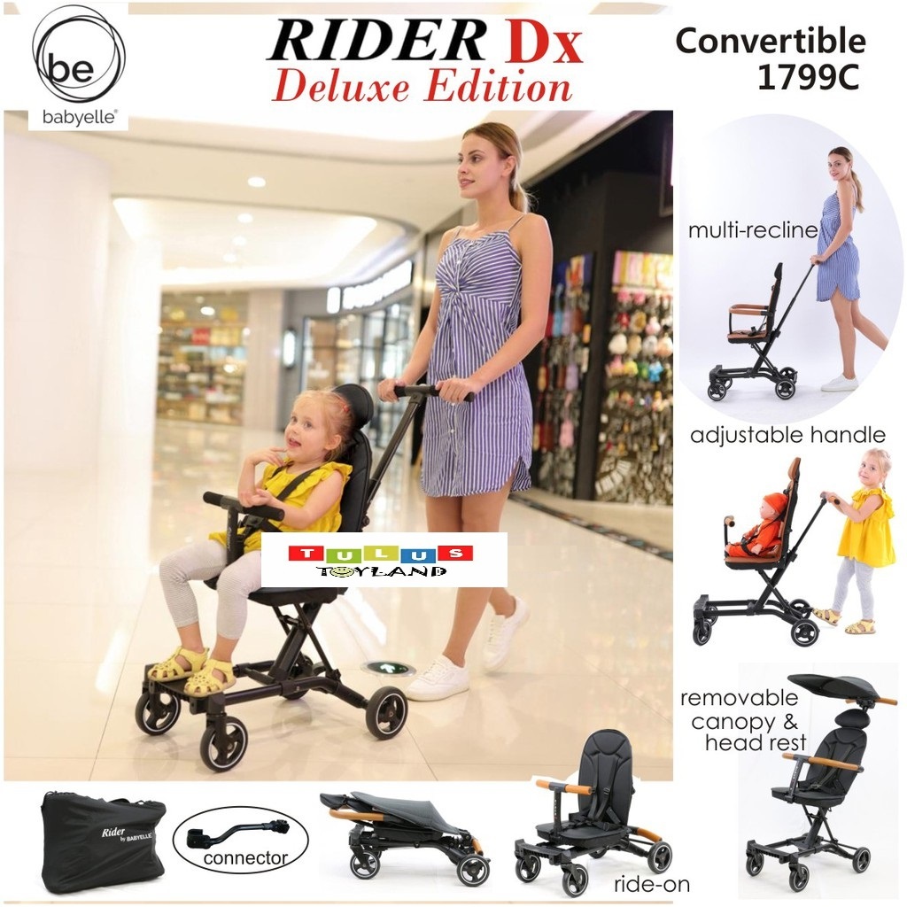 Jual Babyelle RIDER Convertible Baby Elle Stroller board cabin size atau Rider LT SP DX Special Kulit Shopee Indonesia