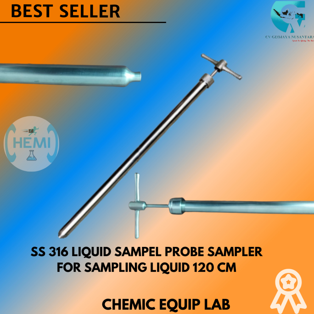 Jual LIQUID SAMPEL PROBE SAMPLER FOR SAMPLING LIQUID 120CM SS 316 ...
