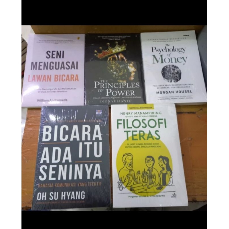 Jual Paket 5 Buku Seni Menguasai Lawan Bicara Filosofi Teras The