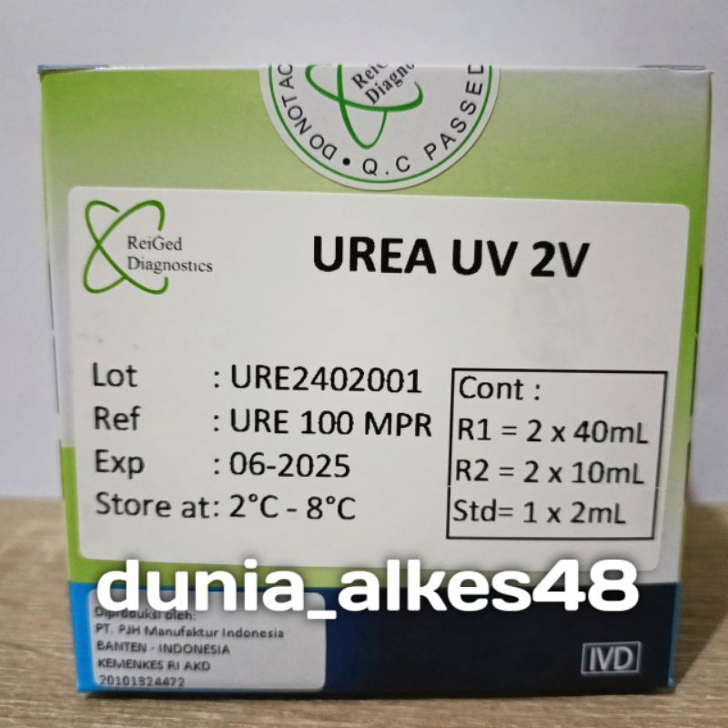 Jual Reagen Urea 2x50 Ml Reiged Diagnostics Shopee Indonesia