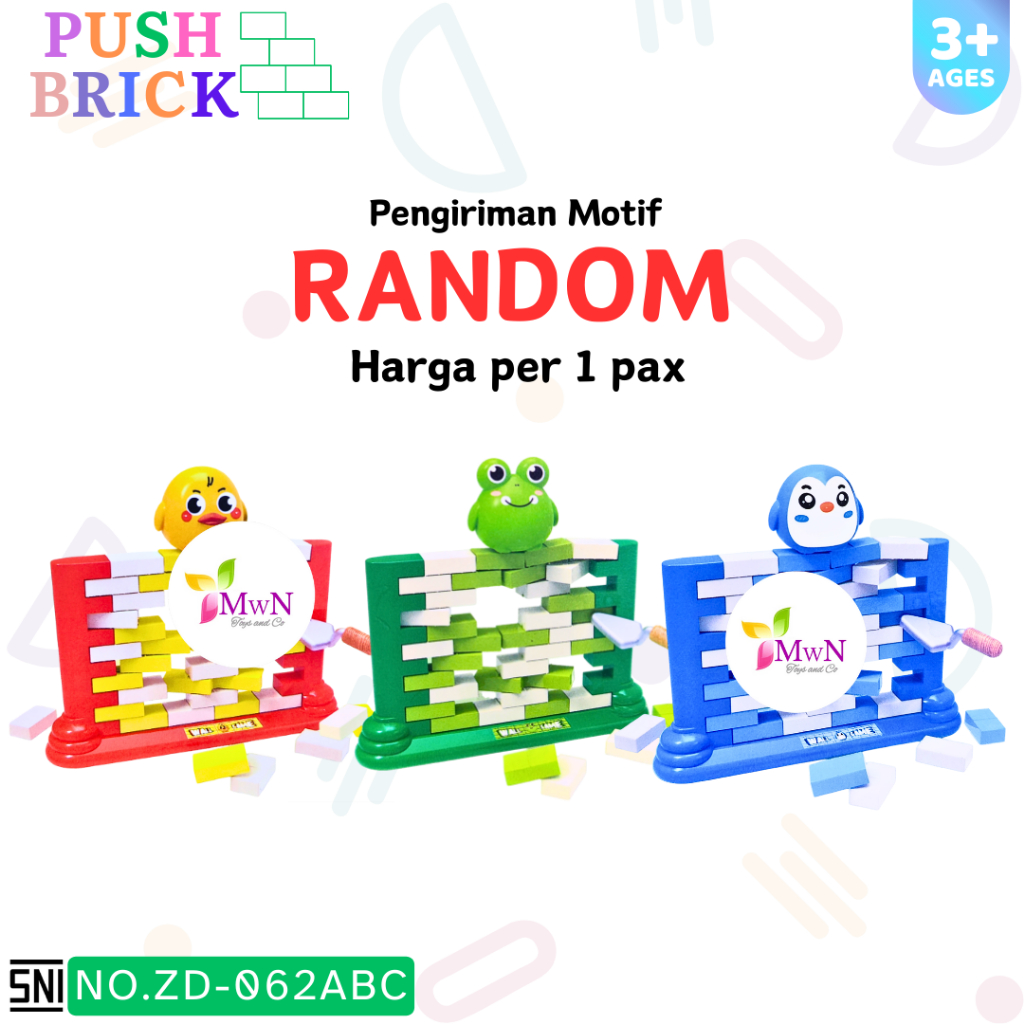Jual MWN Mainan Push Bricks Mini No.ZD-062ABC | Shopee Indonesia