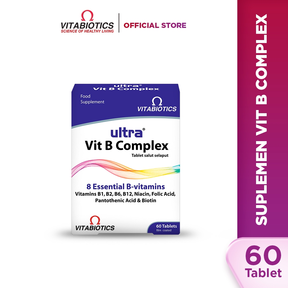 Jual Vitabiotics Ultra Vitamin B Complex 60 Tablet - Suplemen Vit B ...