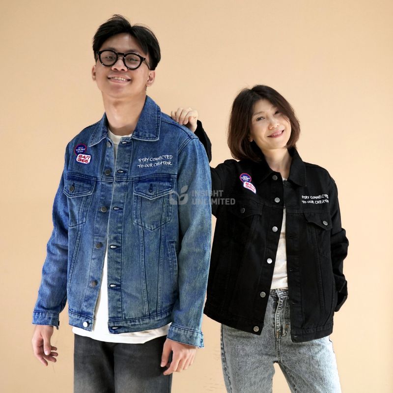 Jual Jaket Unisex Denim Jacket Stay | Shopee Indonesia
