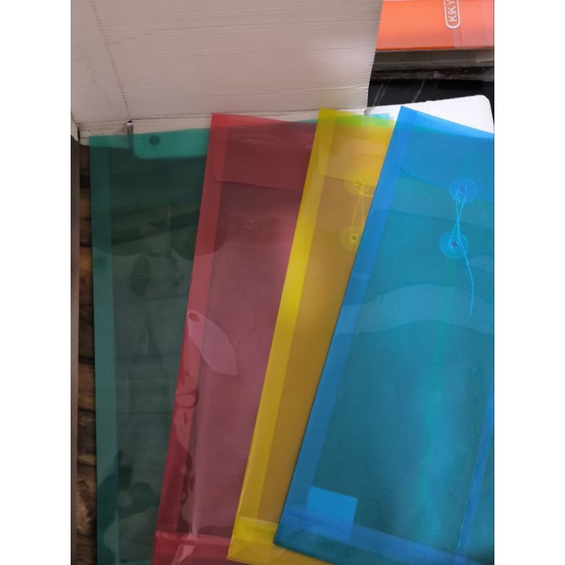 Jual Map Tali plastik warna traparan Folio(Merah,Kuning,Hijau,Biru ...