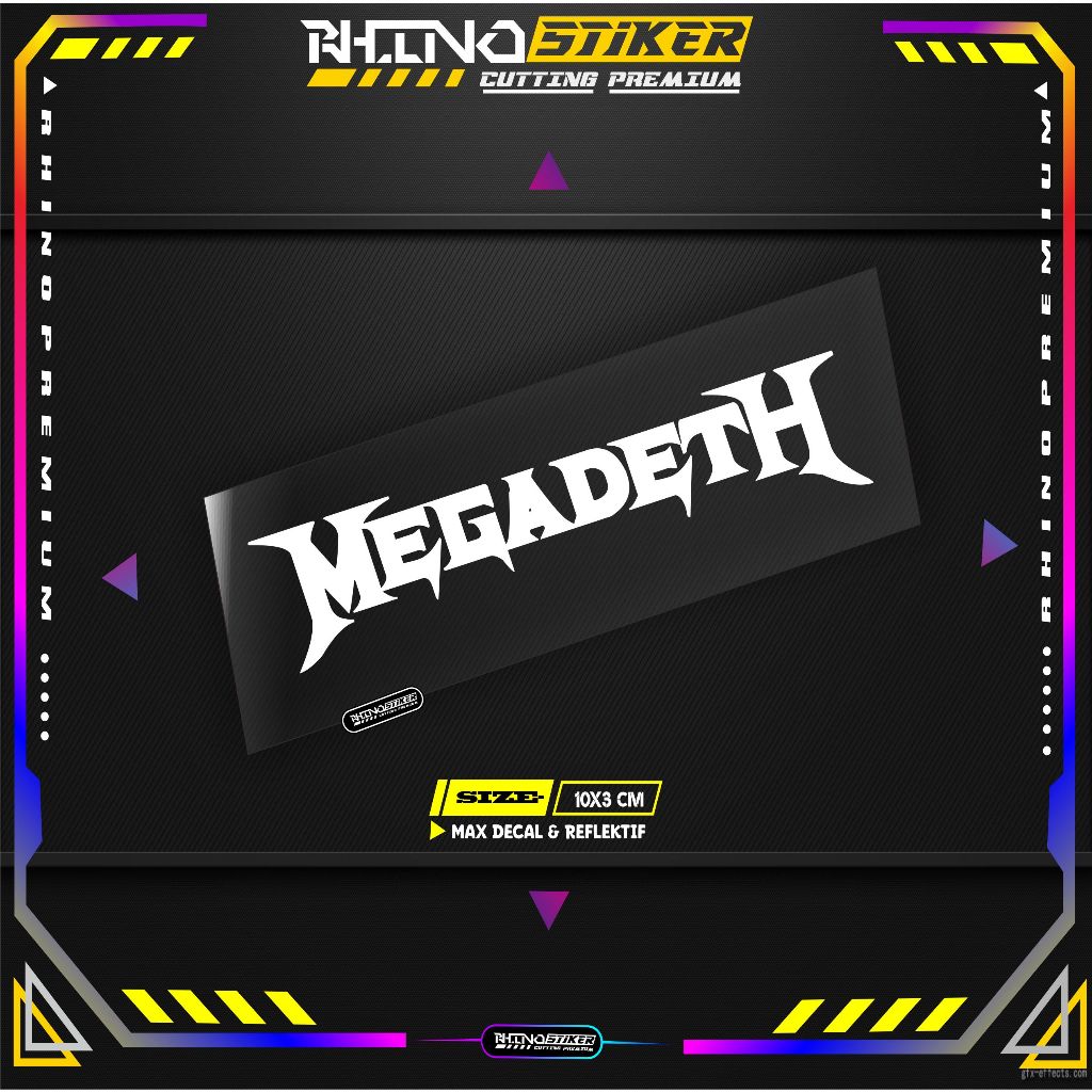 Jual STIKER MEGADEATH STIKER CUTTING | Shopee Indonesia