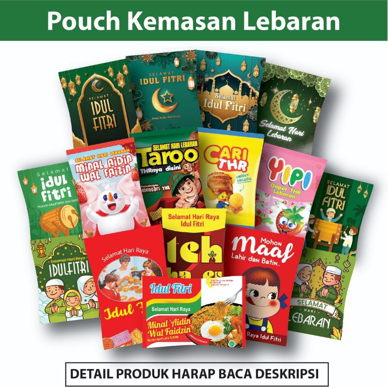 Jual [MINIMAL 4 PCS] TAS SNACK LEBARAN TAS POUCH GOODIE BAG KEMASAN ...