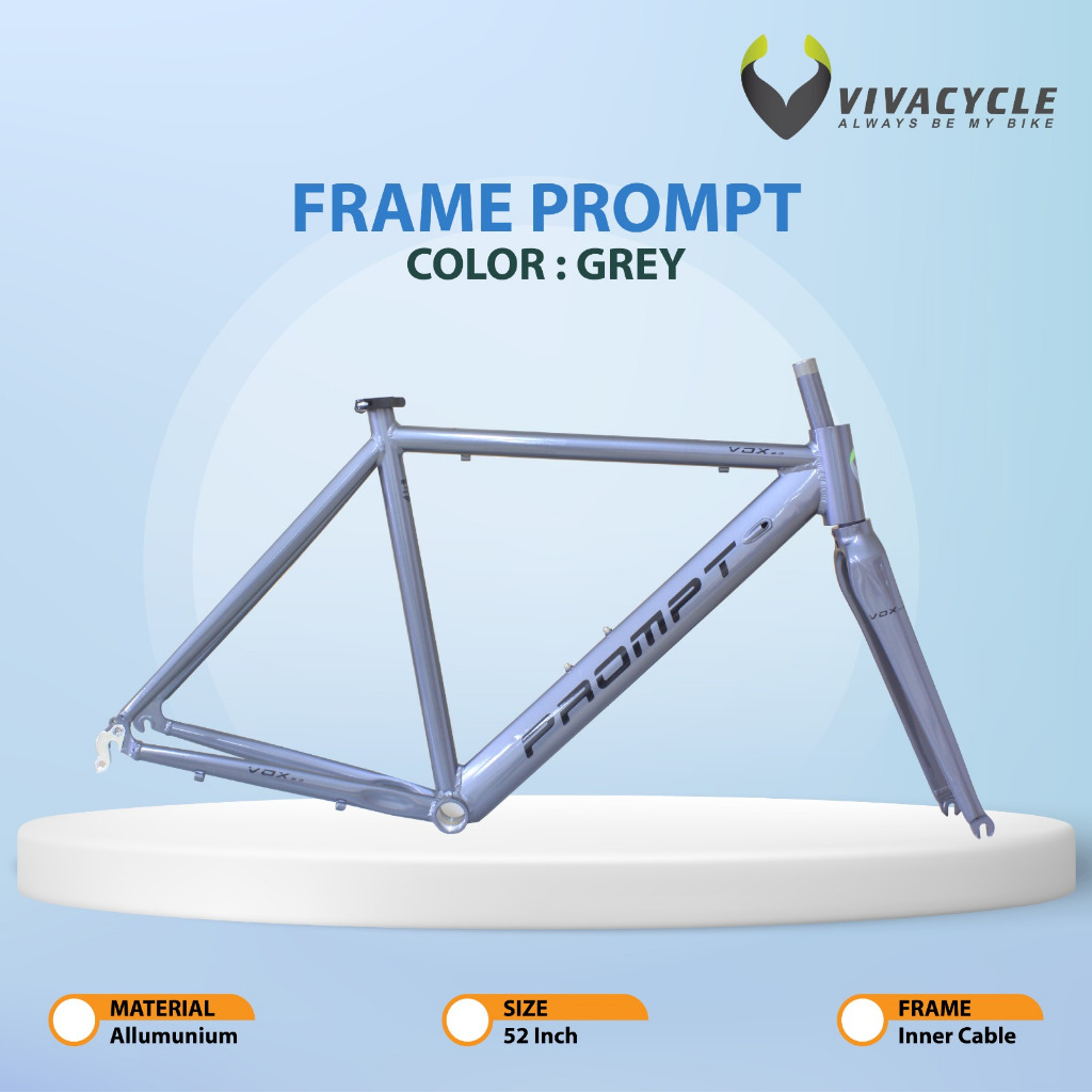 Jual FRAME + FORK ALLOY 700C PROMPT VOX 2.0 | Shopee Indonesia