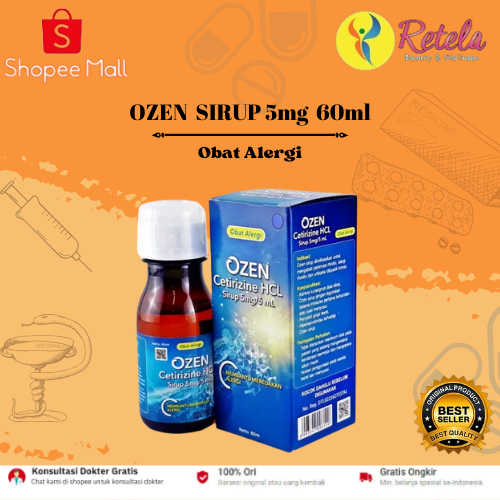 Jual Ozen 5mg Syrup 60ml Shopee Indonesia