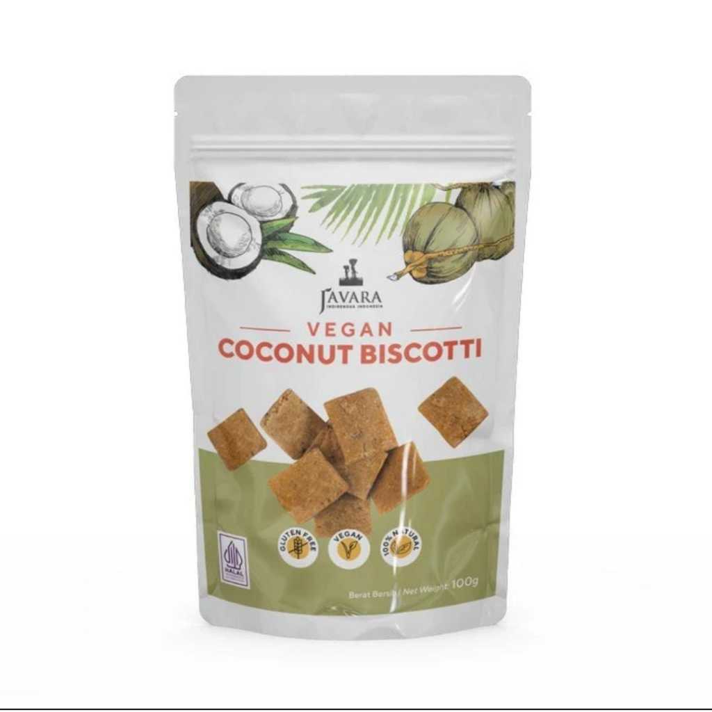 Jual Javara - Coconut Biscotti Original - 100 gr pouch | Shopee Indonesia