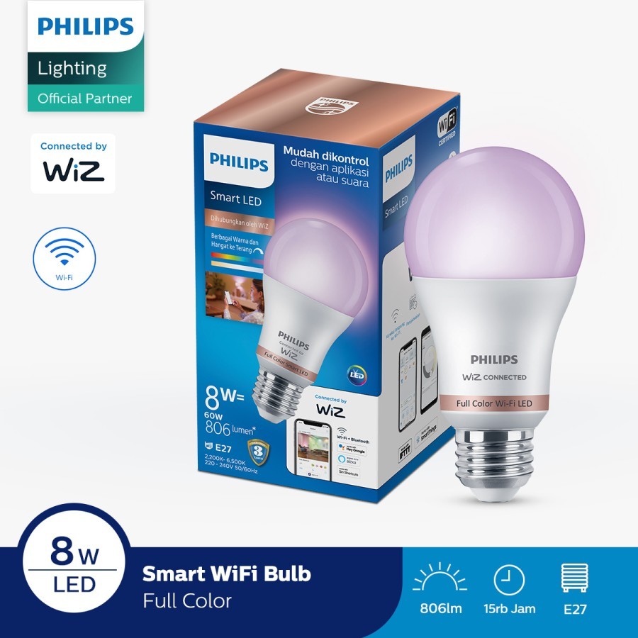 Jual Philips Lampu Smart WiFi LED 8W With Bluetooth - Color And TW ...