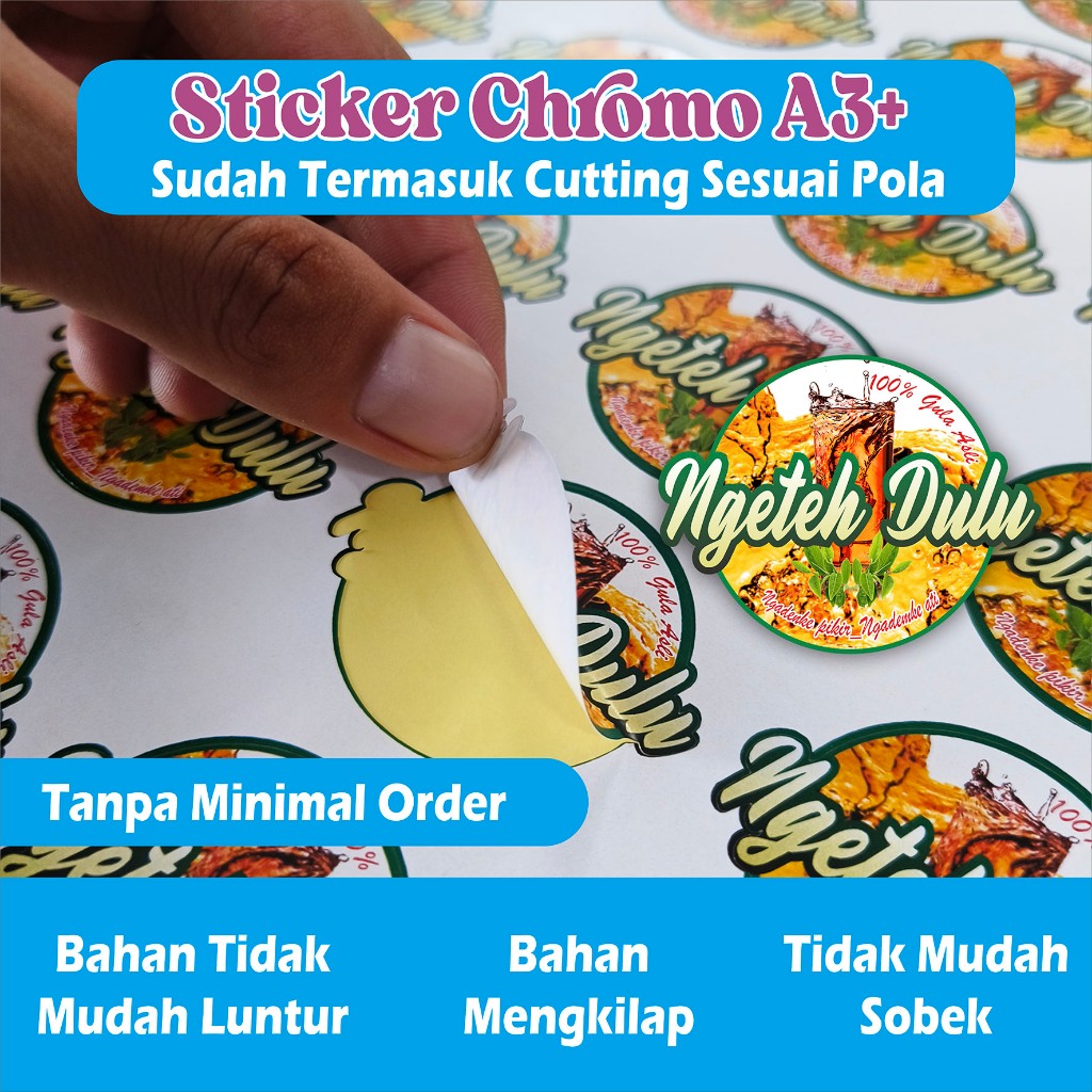 Jual Stiker Label Kemasan Bahan Cromo A3 Shopee Indonesia 4235