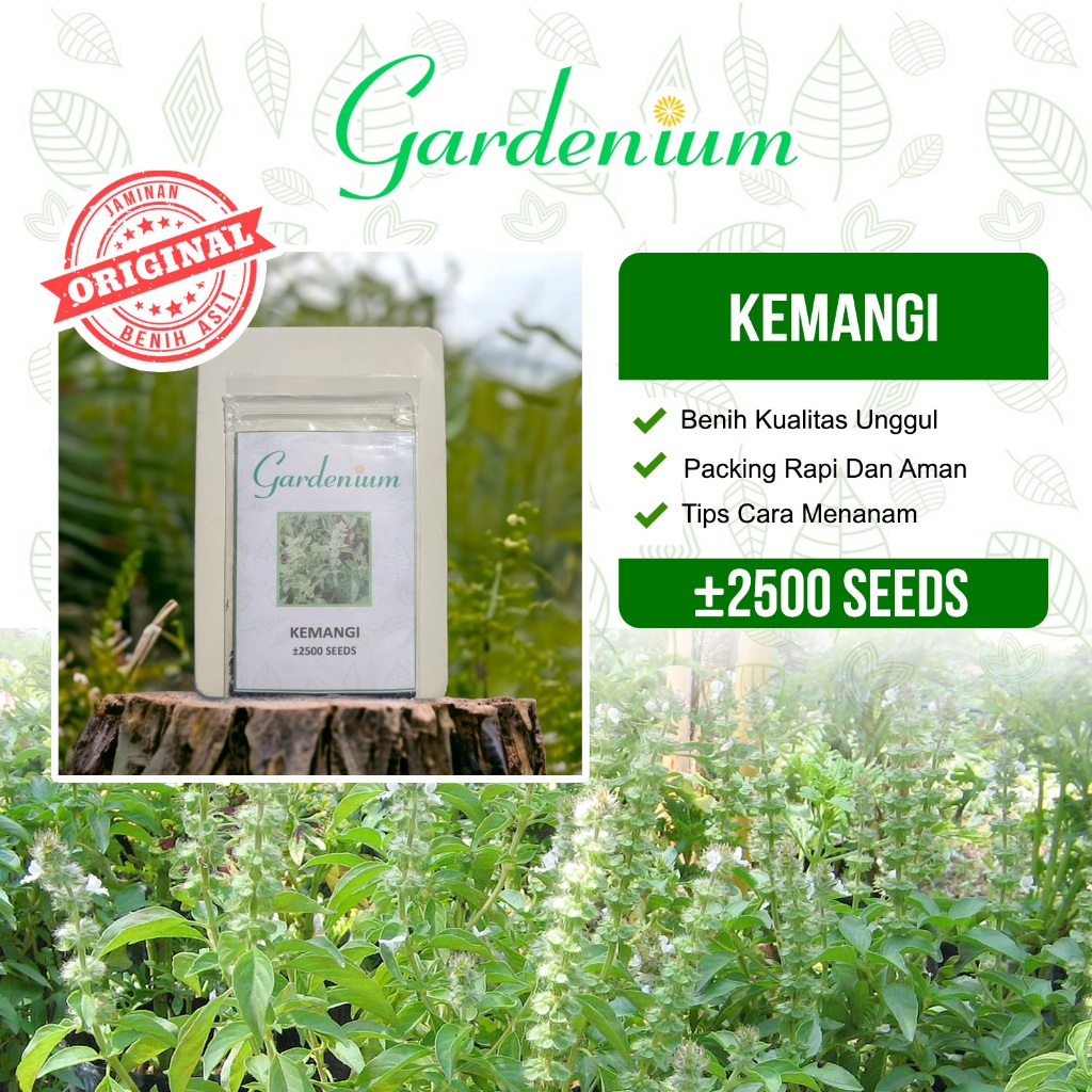 GARDENIUM Benih Kemangi Sayuran Unggul