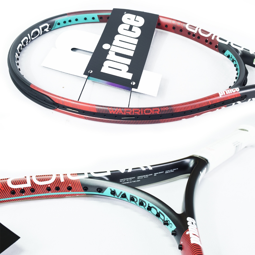 Jual Raket Tenis Prince PRV Warrior 100 285 BK/RD Original | Shopee ...