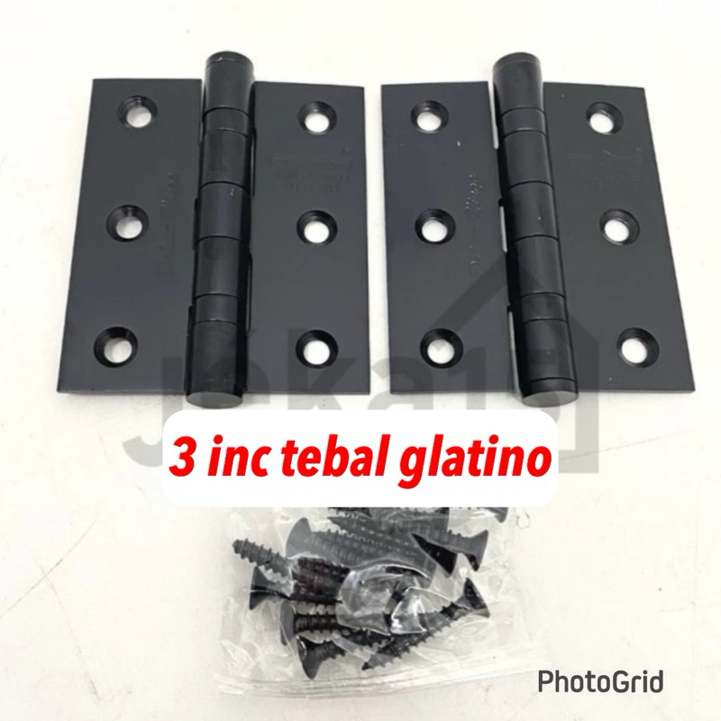 Jual Engsel 5 Inch Hitam Black/ Dekkson Engsel Pintu Stainless Nicole ...