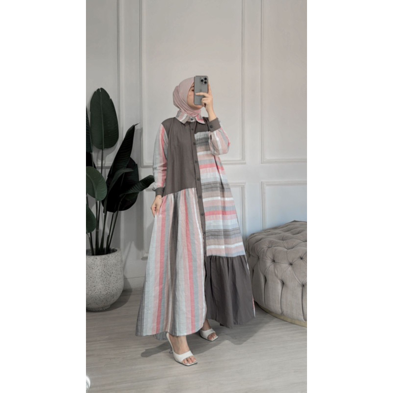 Jual DRESS GAMIS TRISET ATHAYAA TERBARU - Katun Triset Blouse Katun ...