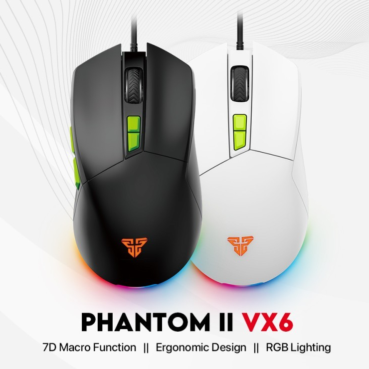 Jual Fantech PHANTOM II VX6 Mouse Gaming Macro RGB | Shopee Indonesia