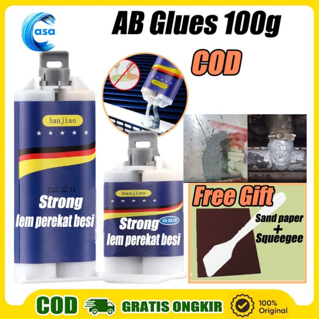 Jual Lem Besi Ab Epoxy Metal Untuk Reparasi Mobil G G Rumah Lem