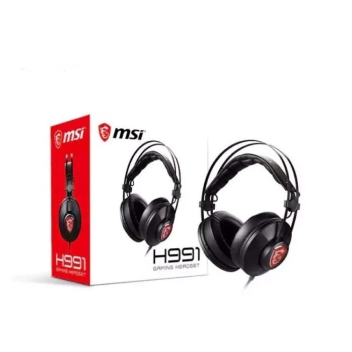 Jual MSI HEADSET H991 GAMING HEADSET BUILT IN MIC NOICE CANCELING
