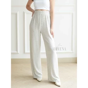 Celana Kulot Wanita Highwaist Briana Knit Pants Tebal Premium Loose Pants Trousers