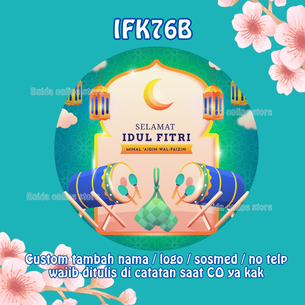 Jual Stiker / Hangtag / Kartu Ucapan Selamat Hari Raya Idul Fitri Mohon ...