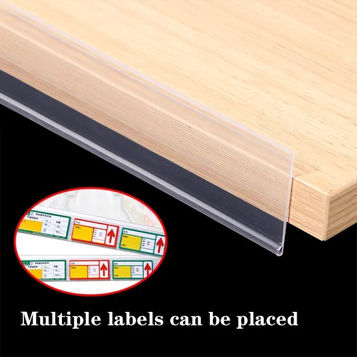 Jual Strip label harga transparant PVC Shelf label holder display label ...