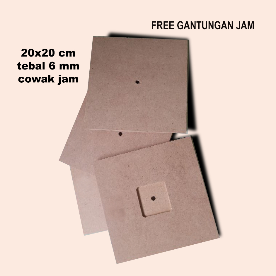 Jual Kayu MDF Custom Bulat Dan Kotak Untuk Jam Dinding UkuranTebal 6mm ...